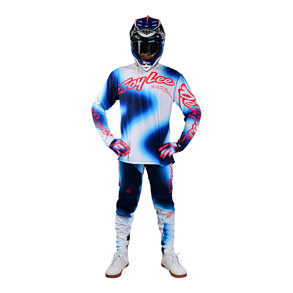 Troy Lee Designs Sprint Ultra Jersey Lucid White / Blue 6 Troy Lee Designs Sprint Ultra Jersey Lucid White / Blue - Image 4