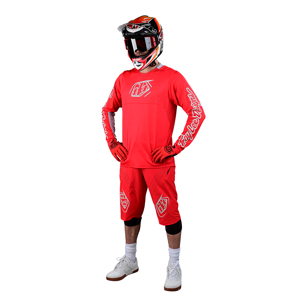 Troy Lee Designs Sprint Jersey Icon Race Red 4 Troy Lee Designs Sprint Jersey Icon Race Red - Image 2