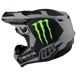 Troy Lee Designs SE4 Polyacrylite Helmet W/MIPS Riser Monster Gray / Black -Bike Sales TLD LE SE4PA RISER MONSTER GRYBLK 02