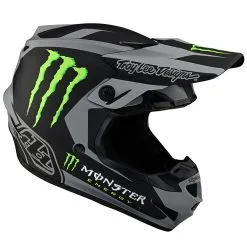 Troy Lee Designs SE4 Polyacrylite Helmet W/MIPS Riser Monster Gray / Black -Bike Sales TLD LE SE4PA RISER MONSTER GRYBLK 06