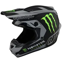 Troy Lee Designs SE4 Polyacrylite Helmet W/MIPS Riser Monster Gray / Black -Bike Sales TLD LE SE4PA RISER MONSTER GRYBLK 07