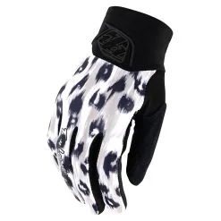 Troy Lee Designs Womens Luxe Glove Wild Cat White