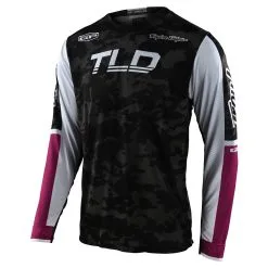 Troy Lee Designs GP Air Jersey Veloce Camo Black / Glo Green