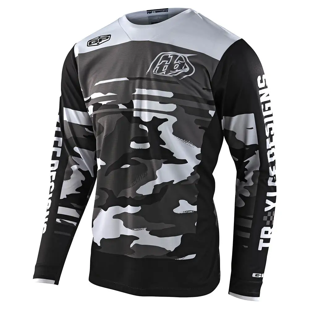 Troy Lee Designs GP Jersey Formula Camo Black / Gray 3 Troy Lee Designs GP Jersey Formula Camo Black / Gray