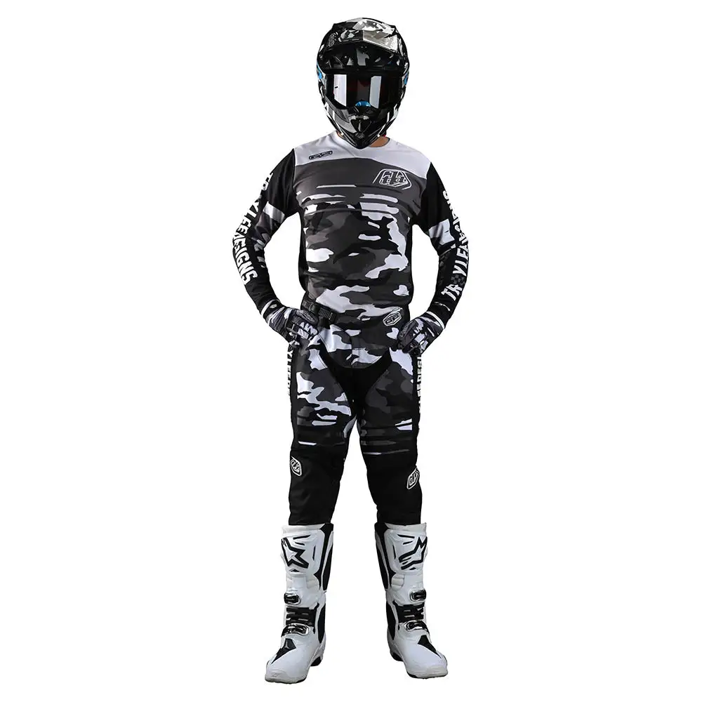 Troy Lee Designs GP Jersey Formula Camo Black / Gray 4 Troy Lee Designs GP Jersey Formula Camo Black / Gray - Image 2