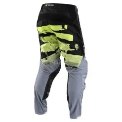 Troy Lee Designs GP Pant Brushed Black / Glo Green -Bike Sales TLD M21F GP PANTS BRUSHED BLKGLOGRN 02