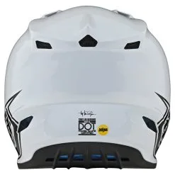 Troy Lee Designs SE4 Polyacrylite Helmet W/MIPS Mono White -Bike Sales TLD M21F SE4PA MONO WHT 04
