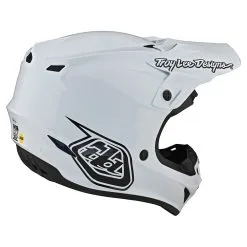 Troy Lee Designs SE4 Polyacrylite Helmet W/MIPS Mono White -Bike Sales TLD M21F SE4PA MONO WHT 05
