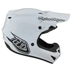 Troy Lee Designs SE4 Polyacrylite Helmet W/MIPS Mono White -Bike Sales TLD M21F SE4PA MONO WHT 06