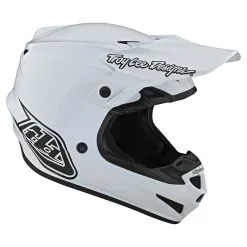 Troy Lee Designs SE4 Polyacrylite Helmet W/MIPS Mono White -Bike Sales TLD M21F SE4PA MONO WHT 07