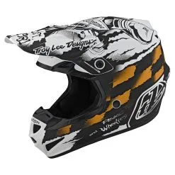 Troy Lee Designs SE4 Polyacrylite Helmet W/MIPS Strike White / Black