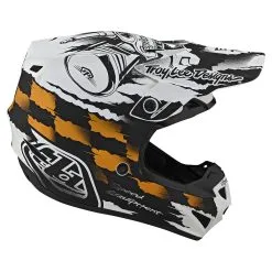 Troy Lee Designs SE4 Polyacrylite Helmet W/MIPS Strike White / Black -Bike Sales TLD M21F SE4PA STRIKE WHTBLK 06copy