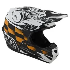 Troy Lee Designs SE4 Polyacrylite Helmet W/MIPS Strike White / Black -Bike Sales TLD M21F SE4PA STRIKE WHTBLK 07copy