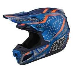 Troy Lee Designs SE5 Composite Helmet W/MIPS Lowrider Blue