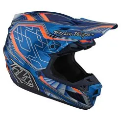 Troy Lee Designs SE5 Composite Helmet W/MIPS Lowrider Blue -Bike Sales TLD M21F SE5CM LOWRIDER BLU 07