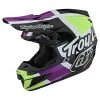 Troy Lee Designs SE5 Composite Helmet W/MIPS Quattro White / Glo Green -Bike Sales TLD M21F SE5CM QUATRO WHTGRN 01