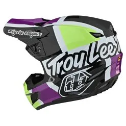 Troy Lee Designs SE5 Composite Helmet W/MIPS Quattro White / Glo Green -Bike Sales TLD M21F SE5CM QUATRO WHTGRN 03