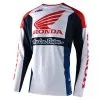 Troy Lee Designs SE Pro Jersey Quattro Honda White / Blue -Bike Sales TLD M21 SEPRO JERSEY HONDA QUATTRO WHTBLU 01