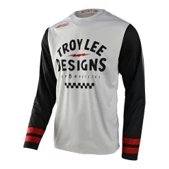 Troy Lee Designs Scout GP Jersey Ride On Charcoal / Vintage White