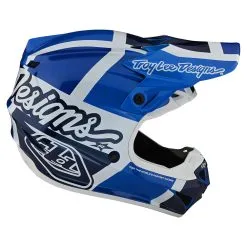 Troy Lee Designs SE4 Polyacrylite Helmet W/MIPS Quattro Blue -Bike Sales TLD M22F SE4PA QUATTRO BLU 05
