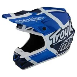 Troy Lee Designs SE4 Polyacrylite Helmet W/MIPS Quattro Blue -Bike Sales TLD M22F SE4PA QUATTRO BLU 07