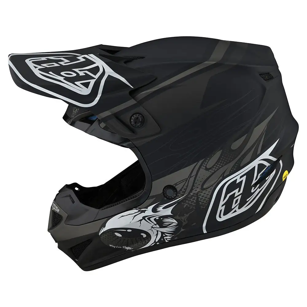 Troy Lee Designs SE4 Polyacrylite Helmet W/MIPS Skooly Black 3 Troy Lee Designs SE4 Polyacrylite Helmet W/MIPS Skooly Black