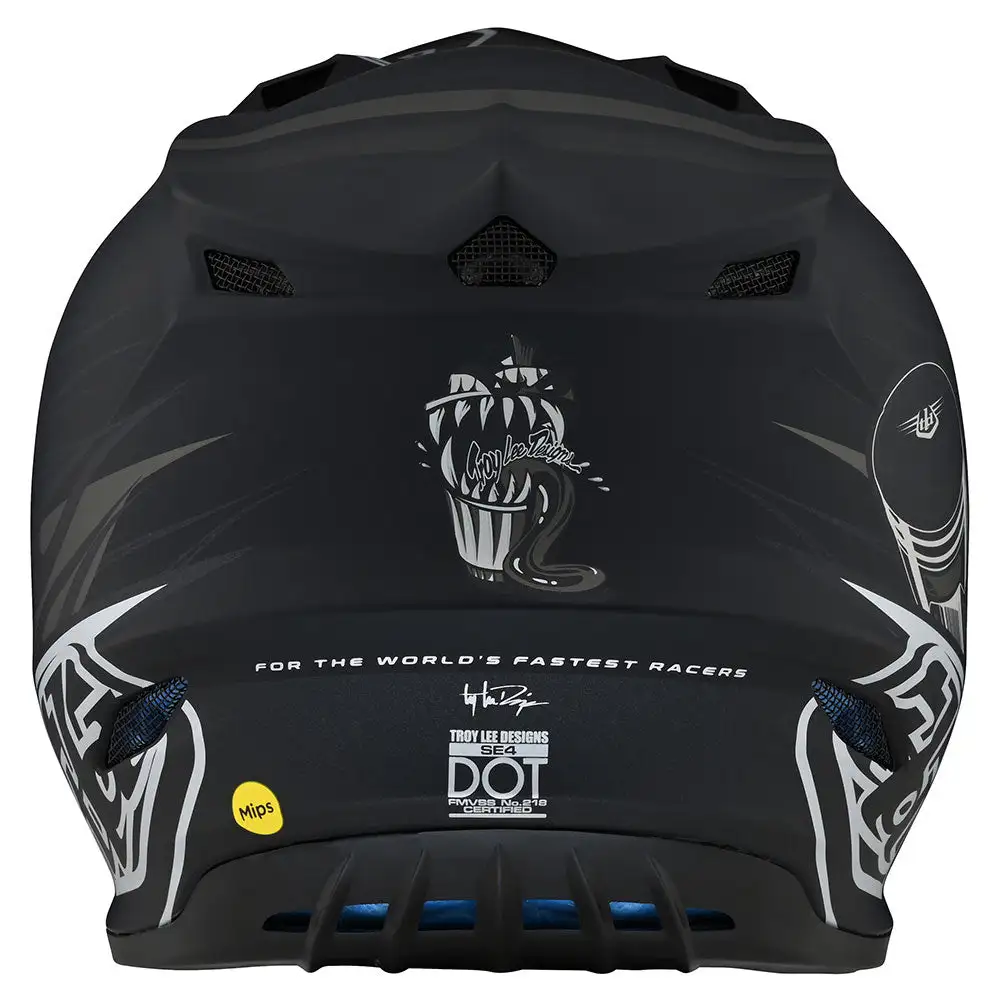 Troy Lee Designs SE4 Polyacrylite Helmet W/MIPS Skooly Black 5 Troy Lee Designs SE4 Polyacrylite Helmet W/MIPS Skooly Black - Image 3