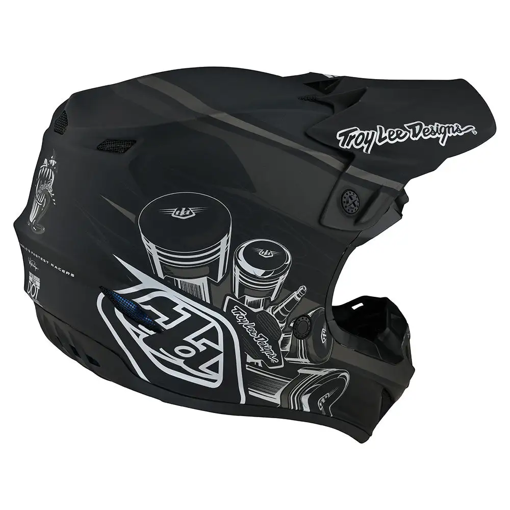 Troy Lee Designs SE4 Polyacrylite Helmet W/MIPS Skooly Black 6 Troy Lee Designs SE4 Polyacrylite Helmet W/MIPS Skooly Black - Image 4