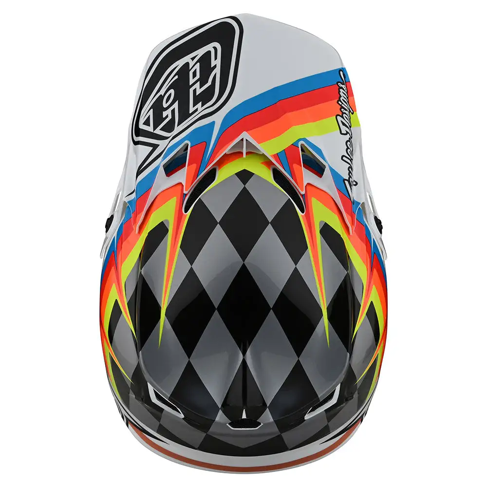 Troy Lee Designs SE4 Polyacrylite Helmet W/MIPS Warped White 10 Troy Lee Designs SE4 Polyacrylite Helmet W/MIPS Warped White - Image 8
