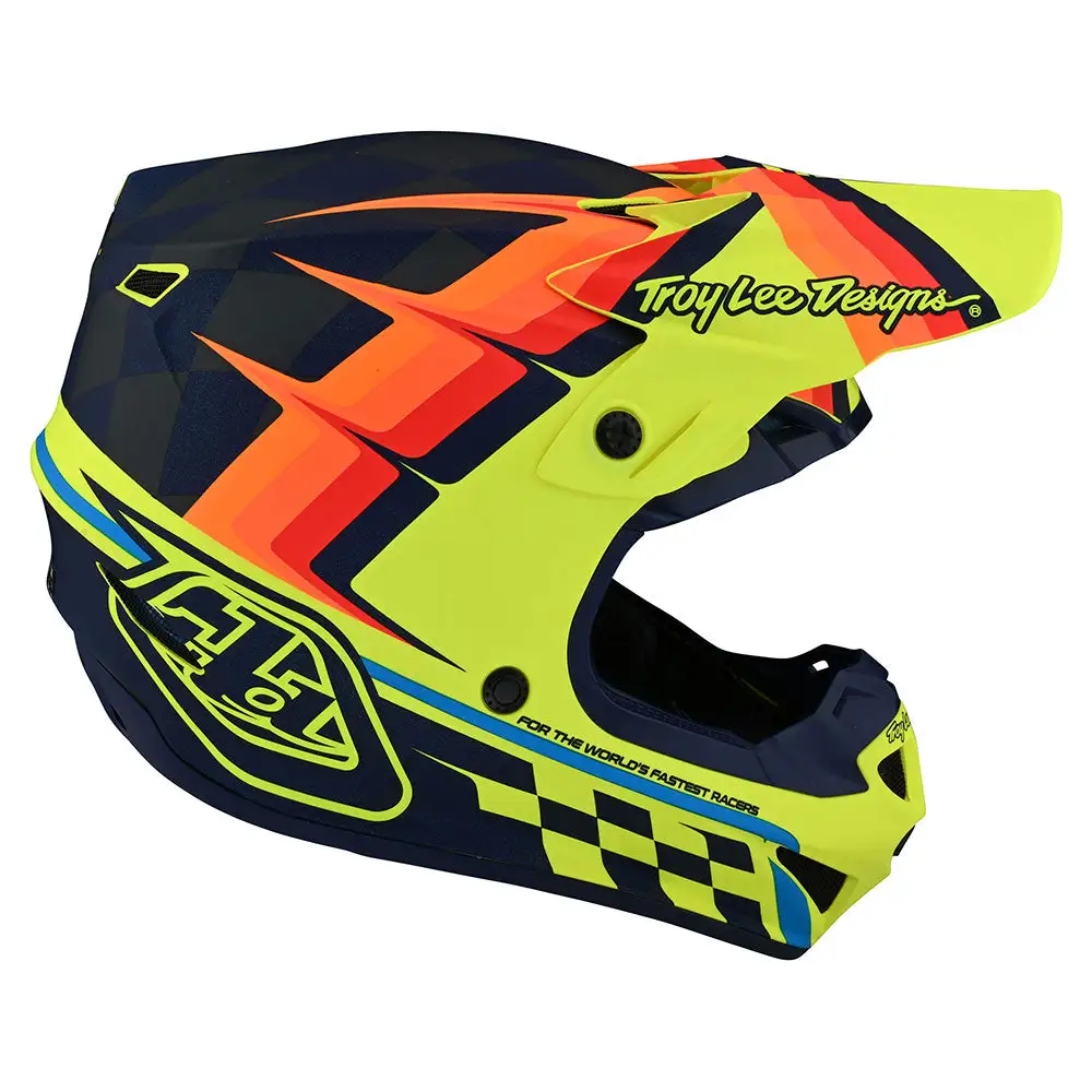 Troy Lee Designs SE4 Polyacrylite Helmet W/MIPS Warped Yellow 7 Troy Lee Designs SE4 Polyacrylite Helmet W/MIPS Warped Yellow - Image 5