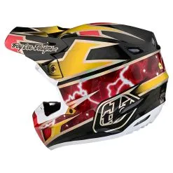 Troy Lee Designs SE5 Carbon Helmet W/MIPS Lightning Gold -Bike Sales TLD M22F SE5CF LIGHTNING GLD 02