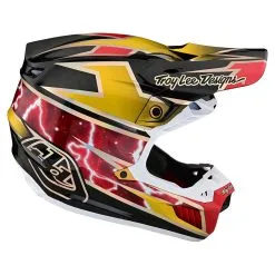 Troy Lee Designs SE5 Carbon Helmet W/MIPS Lightning Gold -Bike Sales TLD M22F SE5CF LIGHTNING GLD 05