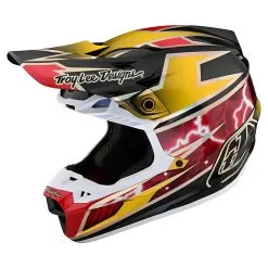 Troy Lee Designs SE5 Carbon Helmet W/MIPS Lightning Gold -Bike Sales TLD M22F SE5CF LIGHTNING GLD 07