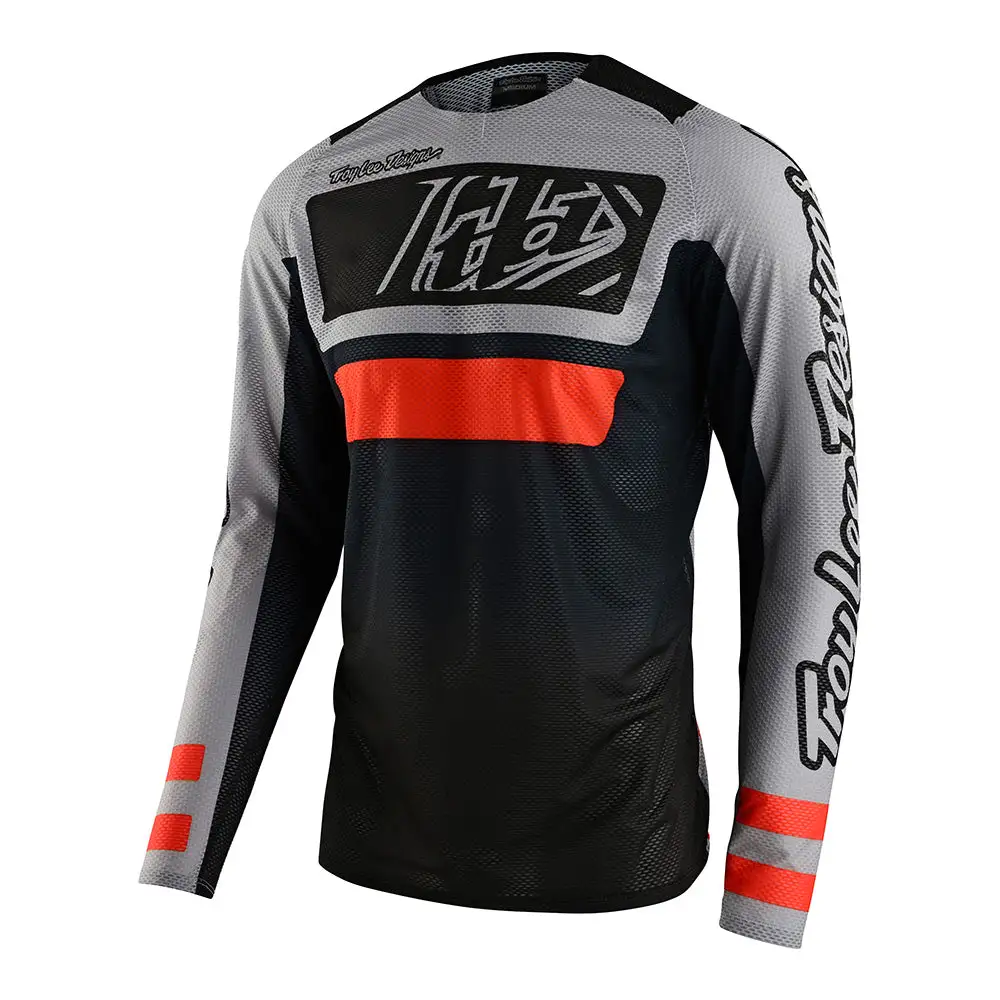 Troy Lee Designs SE Pro Air Jersey Lanes Black / Orange 3 Troy Lee Designs SE Pro Air Jersey Lanes Black / Orange