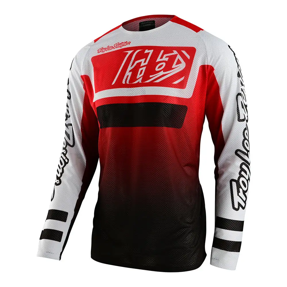 Troy Lee Designs SE Pro Air Jersey Lanes Red / Black 3 Troy Lee Designs SE Pro Air Jersey Lanes Red / Black
