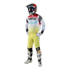 Troy Lee Designs SE Ultra Jersey Arc Acid Yellow / Red -Bike Sales TLD M22F SEULTRA H2T ARC ACIYELRED 01