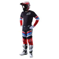 Troy Lee Designs GP Air Jersey Warped Red / Black 10 Troy Lee Designs GP Air Jersey Warped Red / Black -Bike Sales TLD M22S GPAIR H2T WARPED REDBLK 02