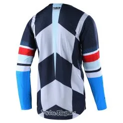 Troy Lee Designs GP Air Jersey Warped Blue / Red -Bike Sales TLD M22S GPAIR JERSEY WARPED BLURED 02