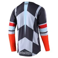 Troy Lee Designs GP Air Jersey Warped Charcoal / Orange -Bike Sales TLD M22S GPAIR JERSEY WARPED CHARORG 02
