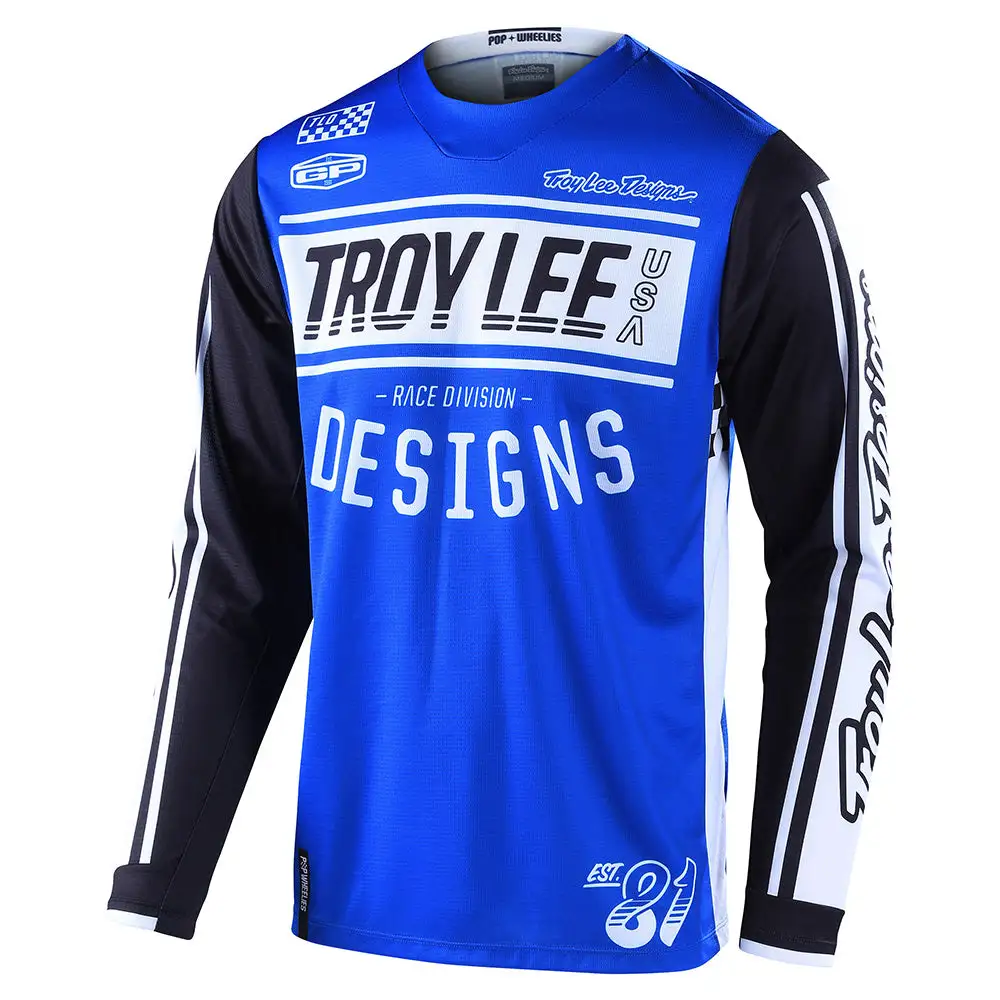 Troy Lee Designs GP Jersey Race 81 Blue 3 Troy Lee Designs GP Jersey Race 81 Blue