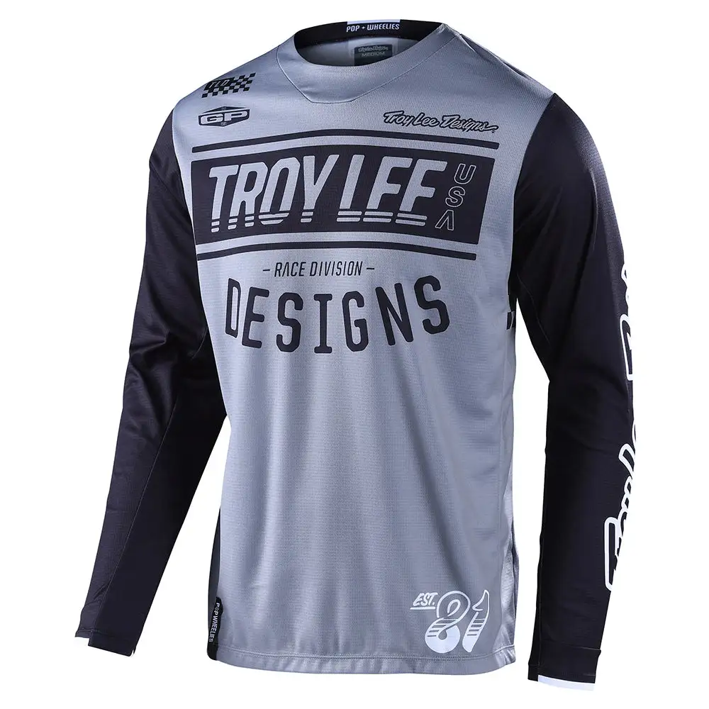 Troy Lee Designs GP Jersey Race 81 Gray 3 Troy Lee Designs GP Jersey Race 81 Gray
