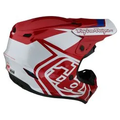 Troy Lee Designs GP Helmet Overload Red / White -Bike Sales TLD M22S GP OVERLOAD REDWHT 04