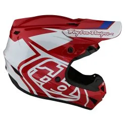 Troy Lee Designs GP Helmet Overload Red / White -Bike Sales TLD M22S GP OVERLOAD REDWHT 05