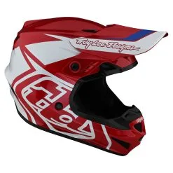 Troy Lee Designs GP Helmet Overload Red / White -Bike Sales TLD M22S GP OVERLOAD REDWHT 06