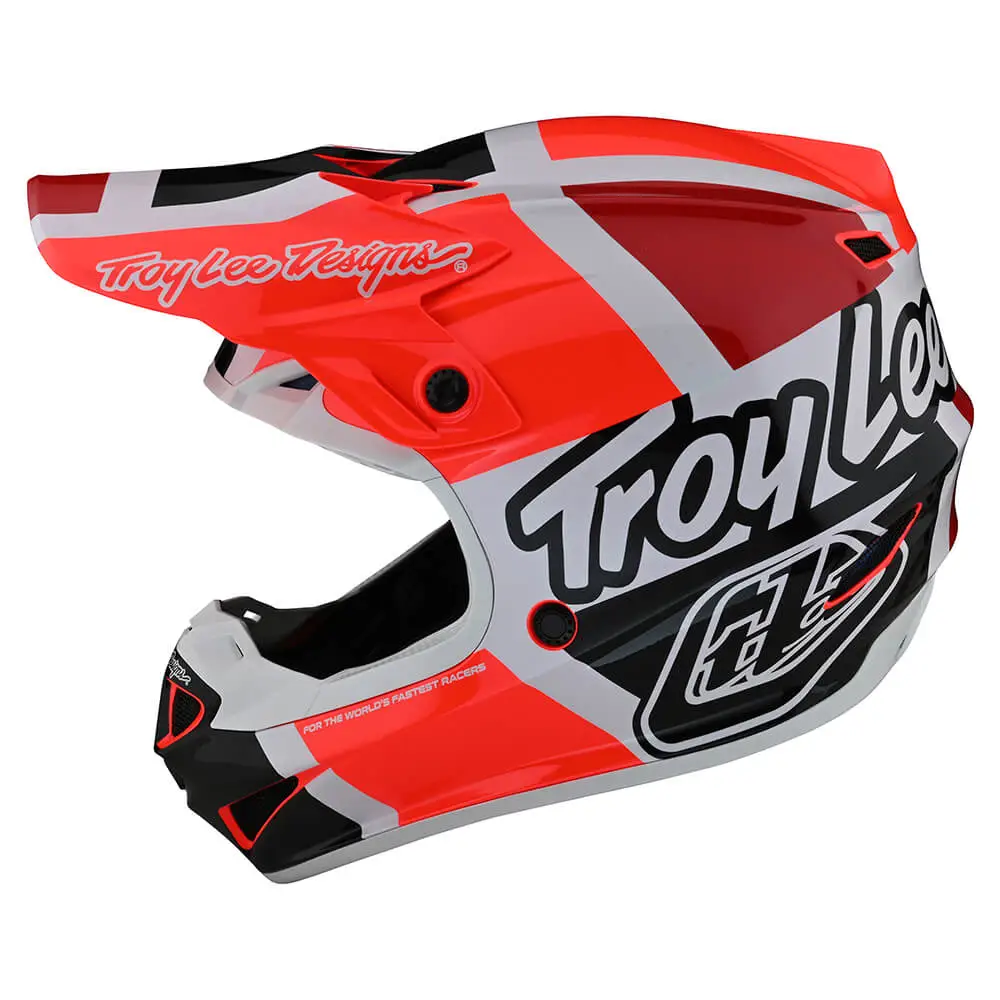 Troy Lee Designs SE4 Polyacrylite Helmet W/MIPS Quattro Red / Charcoal 3 Troy Lee Designs SE4 Polyacrylite Helmet W/MIPS Quattro Red / Charcoal