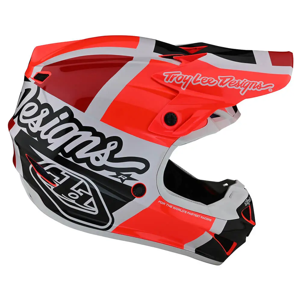 Troy Lee Designs SE4 Polyacrylite Helmet W/MIPS Quattro Red / Charcoal 7 Troy Lee Designs SE4 Polyacrylite Helmet W/MIPS Quattro Red / Charcoal - Image 5