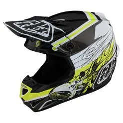 Troy Lee Designs SE4 Polyacrylite Helmet W/MIPS Skooly Black / Yellow -Bike Sales TLD M22S SE4PA SKOOLY BLKYEL 07