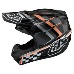 Troy Lee Designs SE4 Polyacrylite Helmet W/MIPS Warped Black / Copper
