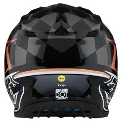 Troy Lee Designs SE4 Polyacrylite Helmet W/MIPS Warped Black / Copper -Bike Sales TLD M22S SE4PA WARPED BLK 03