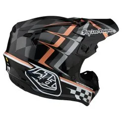 Troy Lee Designs SE4 Polyacrylite Helmet W/MIPS Warped Black / Copper -Bike Sales TLD M22S SE4PA WARPED BLK 04